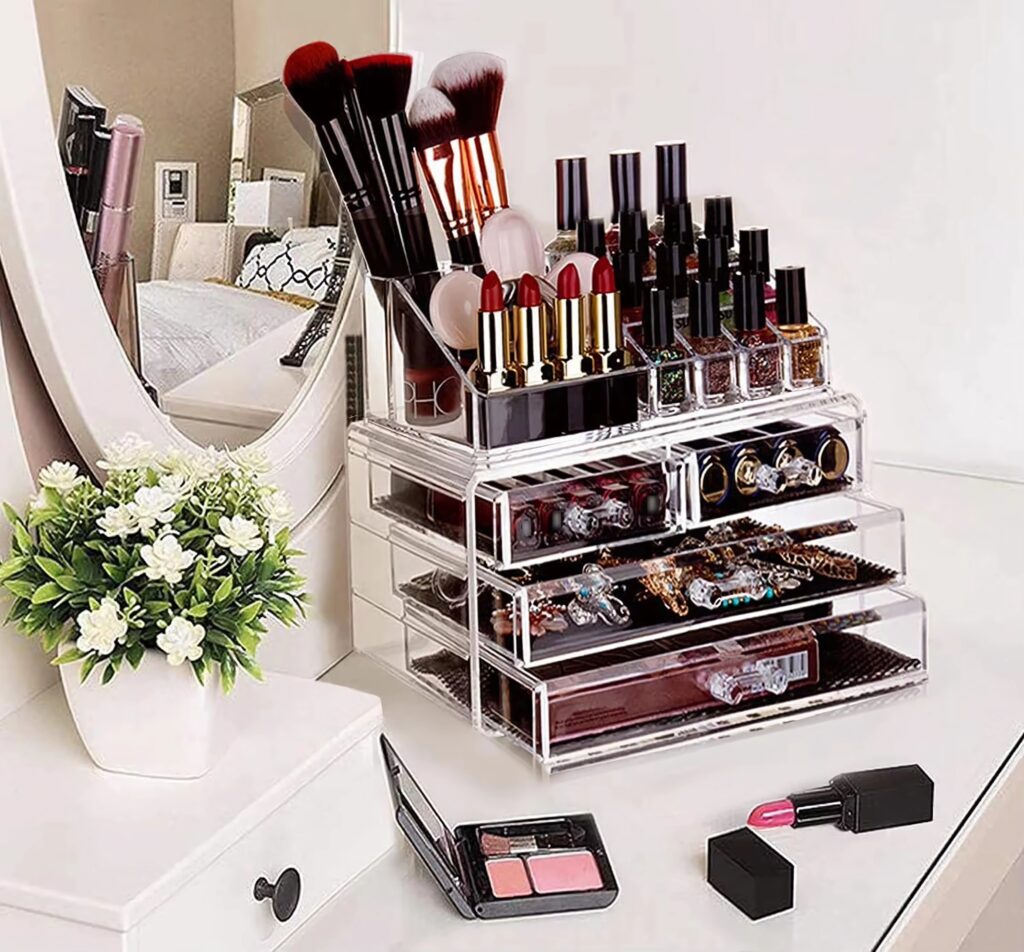 Removable Acrylic Makeup Storage